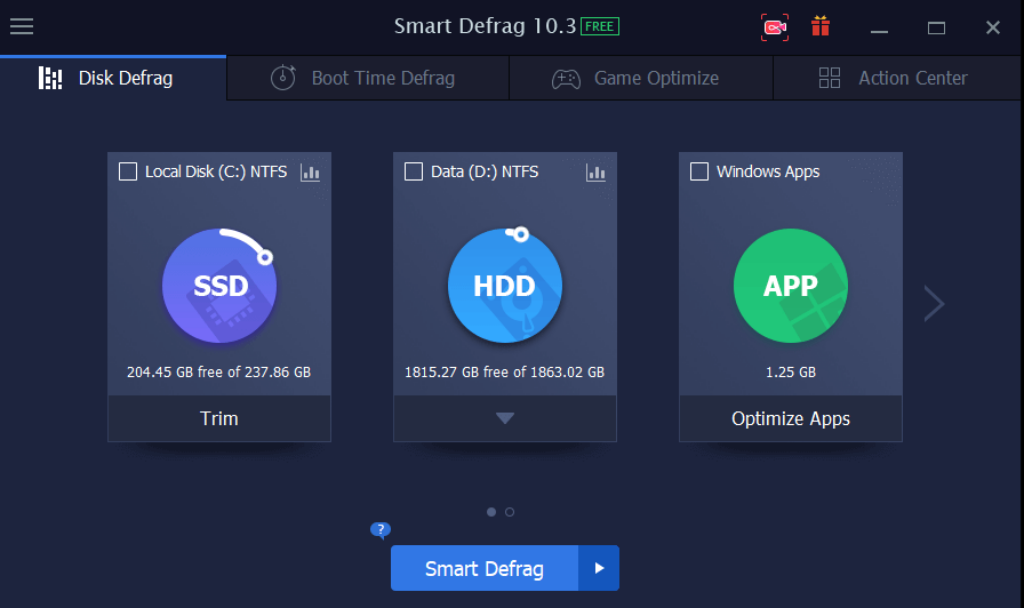 IObit Smart Defrag 10.3.0 ScreenShot
