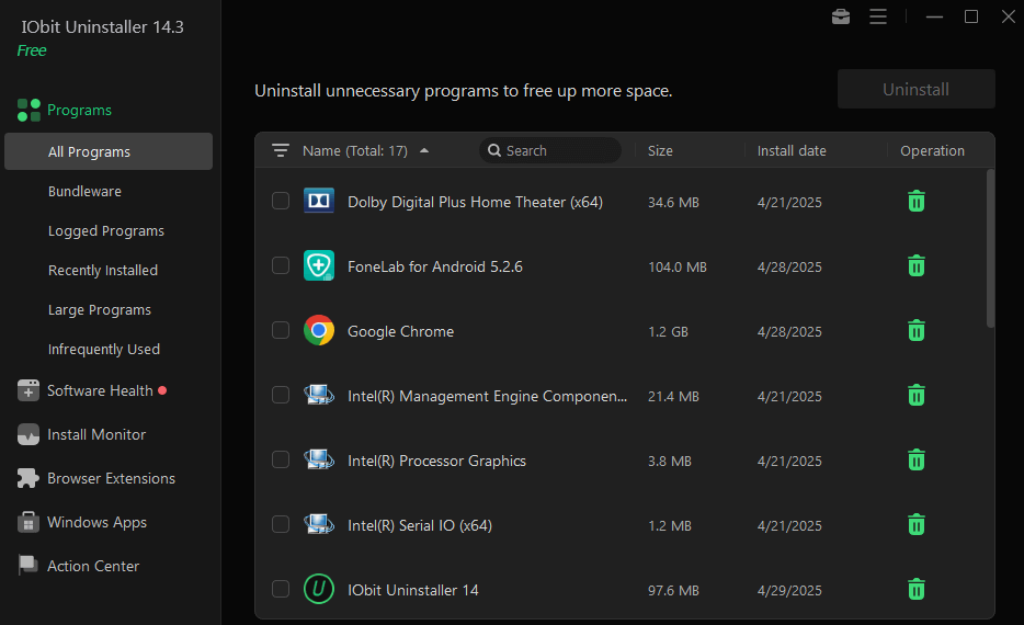 IObit Uninstaller 14.3.1 ScreenShot