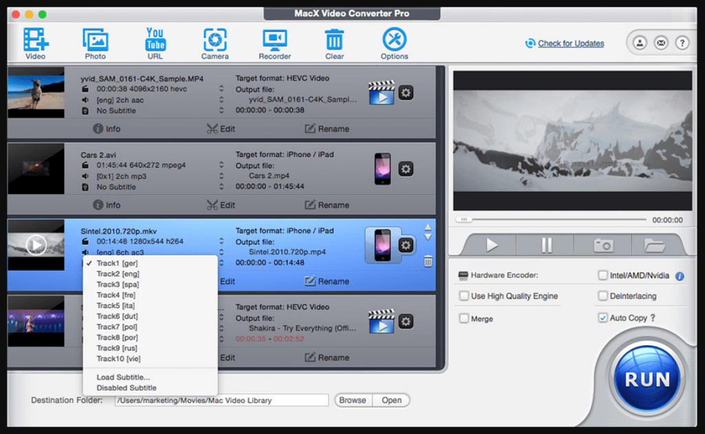 MacX Video Converter Pro ScreenShot