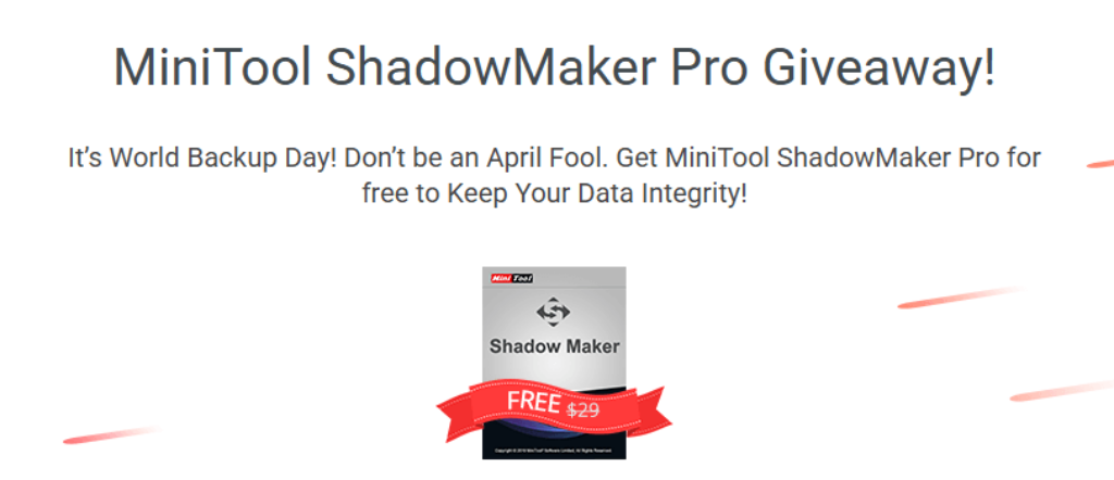 MiniTool ShadowMaker Pro Giveaway